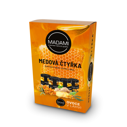 Medová štvorka 4x55g